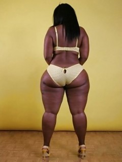 Black Booty Ebony On White