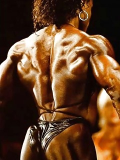 Bodybuilder Girls Ebony Wood