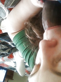 Black White Amateur Ebony Couch