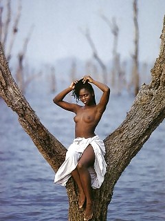 Sexy Pretty African Goddess Macassar Ebony