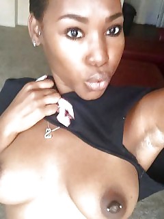 Nasty Ebony Self Unwanted Ebony Creampie