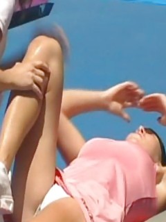 Sexy Pretty Girls Tennis Ebony FFM